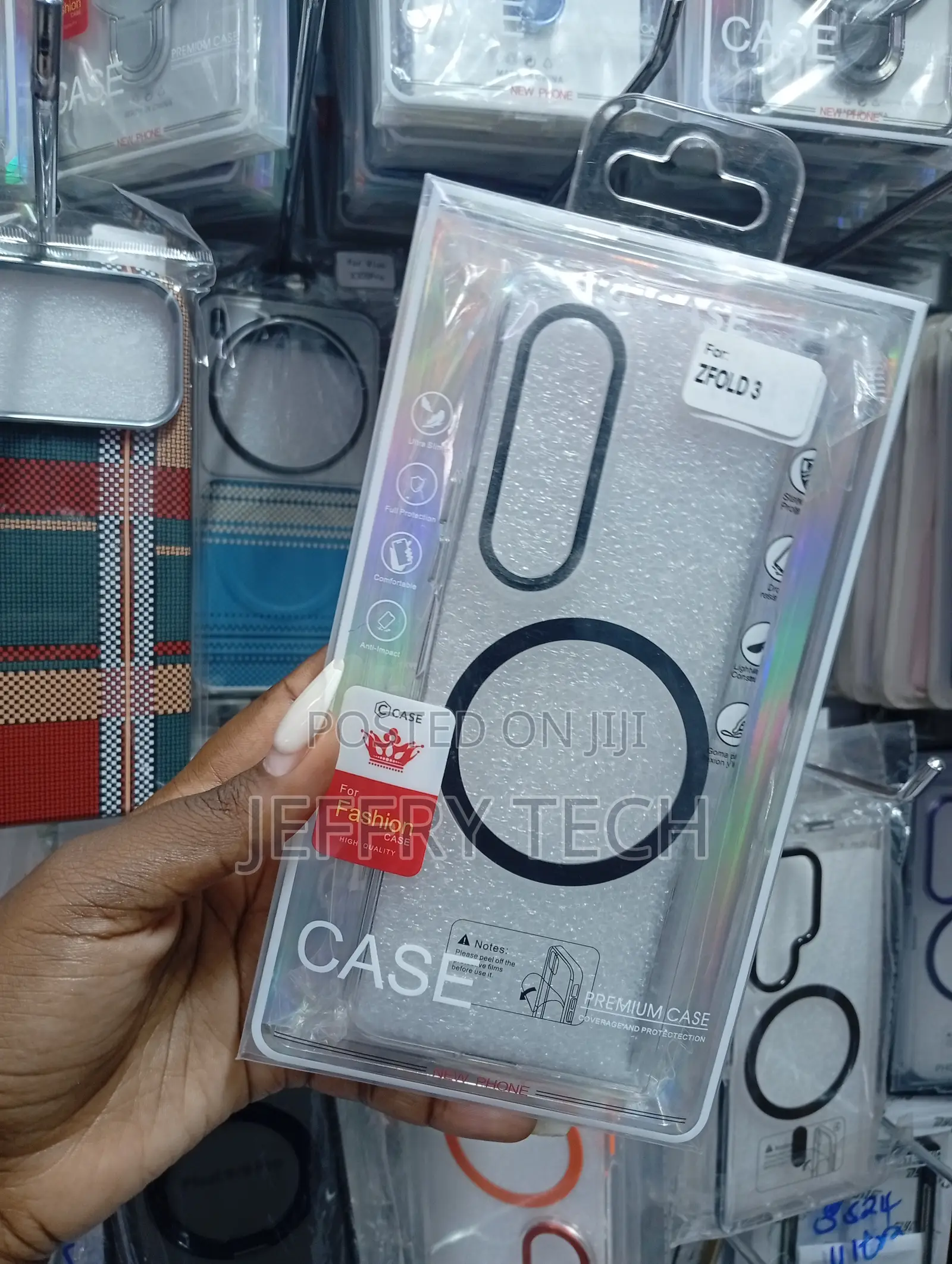 Magnetic Transparent Case Designed for the Samsung Galaxy Z Fold 3