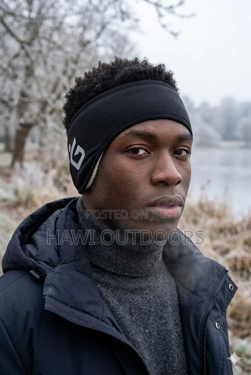 Headstrap With Ear Warmer and White Inner Lining