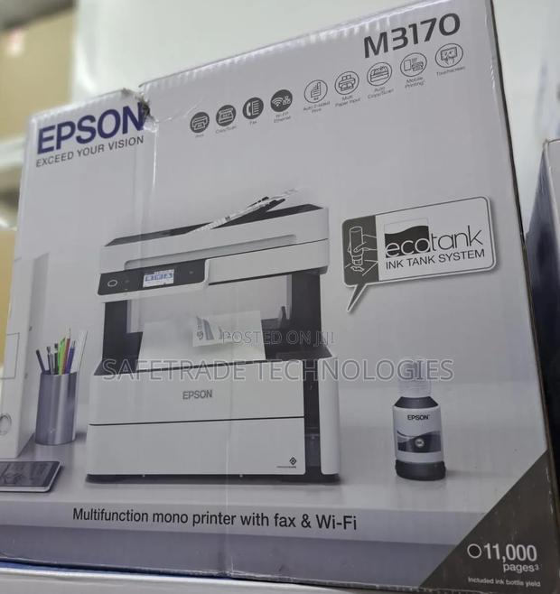 Genuine Epson Ecotank Monochrome M3170 All-in-One Duplex Printer