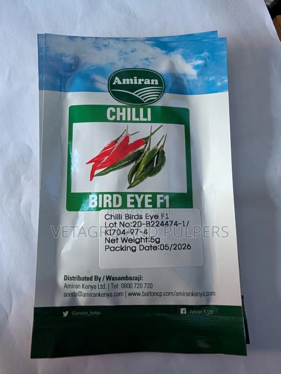 Chilli Bird Eye F1 Seeds – Hybrid Hot Pepper