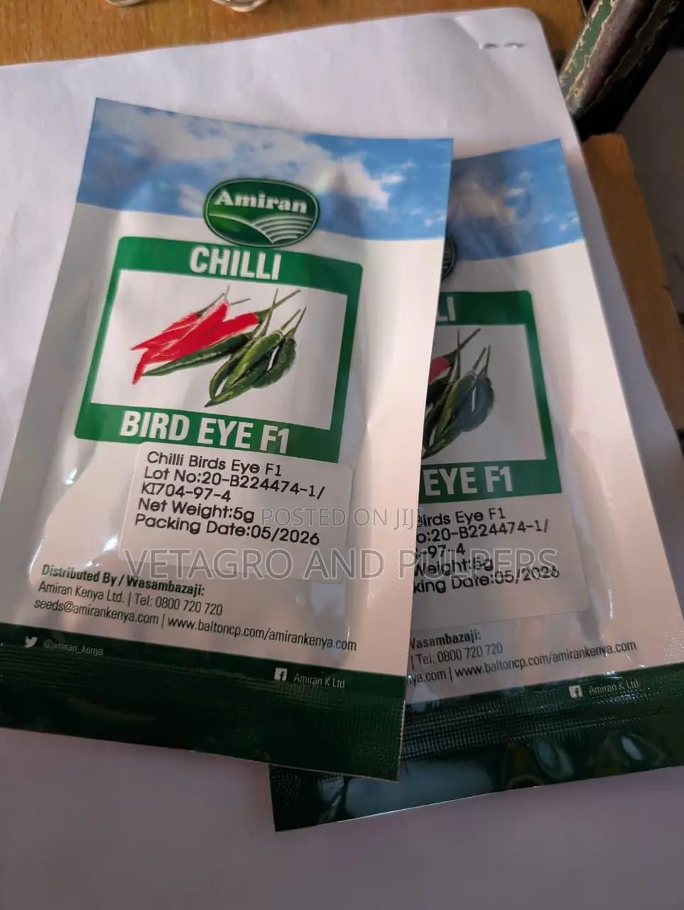 Chilli Bird Eye F1 Seeds – Hybrid Hot Pepper