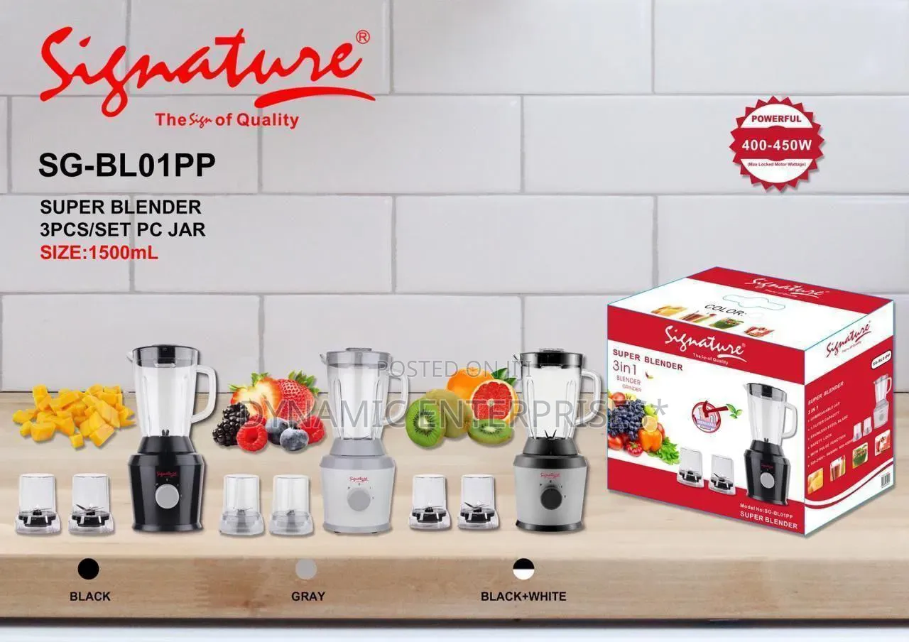 3 in 1 Super Blenders (450w)
Sg-Bl01pp