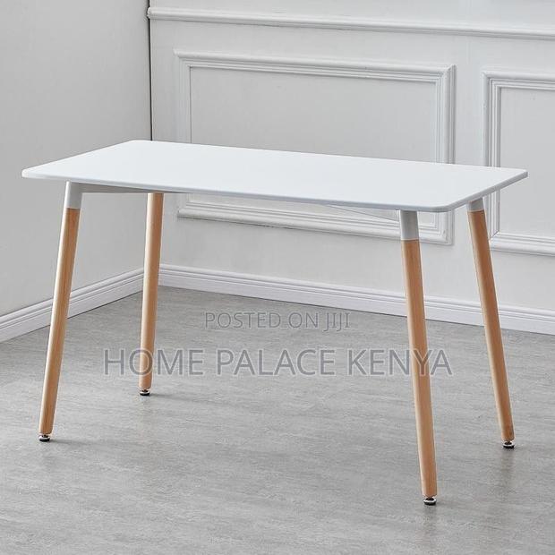 Dining Table: Nordic Dining Table With MDF Top - main view