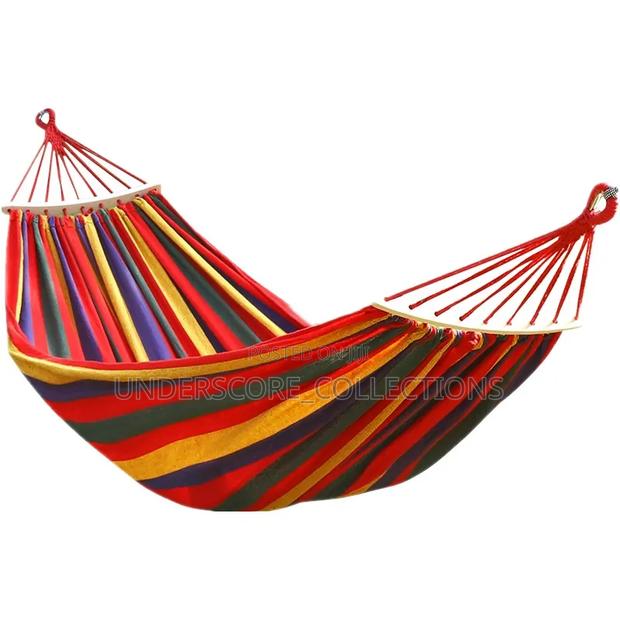 Stripped Outdoor Hammock Heavy Load Bearing Can Hold 2 People