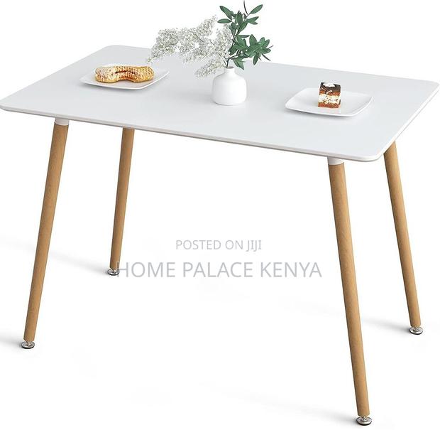 Dining Table: Nordic Dining Table With MDF Top - thumbnail 4
