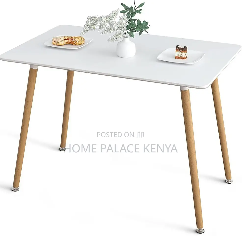 Dining Table: Nordic Dining Table With MDF Top
