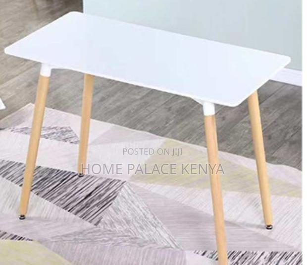 Dining Table: Nordic Dining Table With MDF Top - thumbnail 6