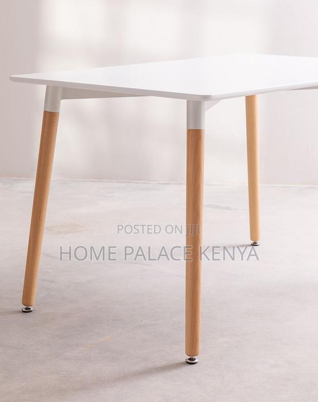 Dining Table: Nordic Dining Table With MDF Top - thumbnail 8
