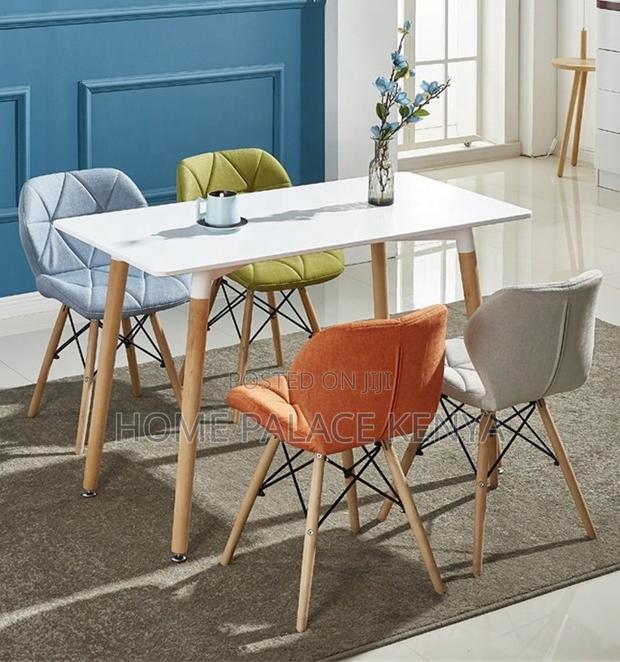 Dining Table: Nordic Dining Table With MDF Top - thumbnail 11