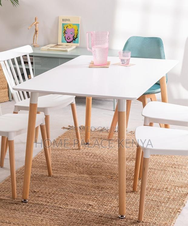 Dining Table: Nordic Dining Table With MDF Top - thumbnail 16