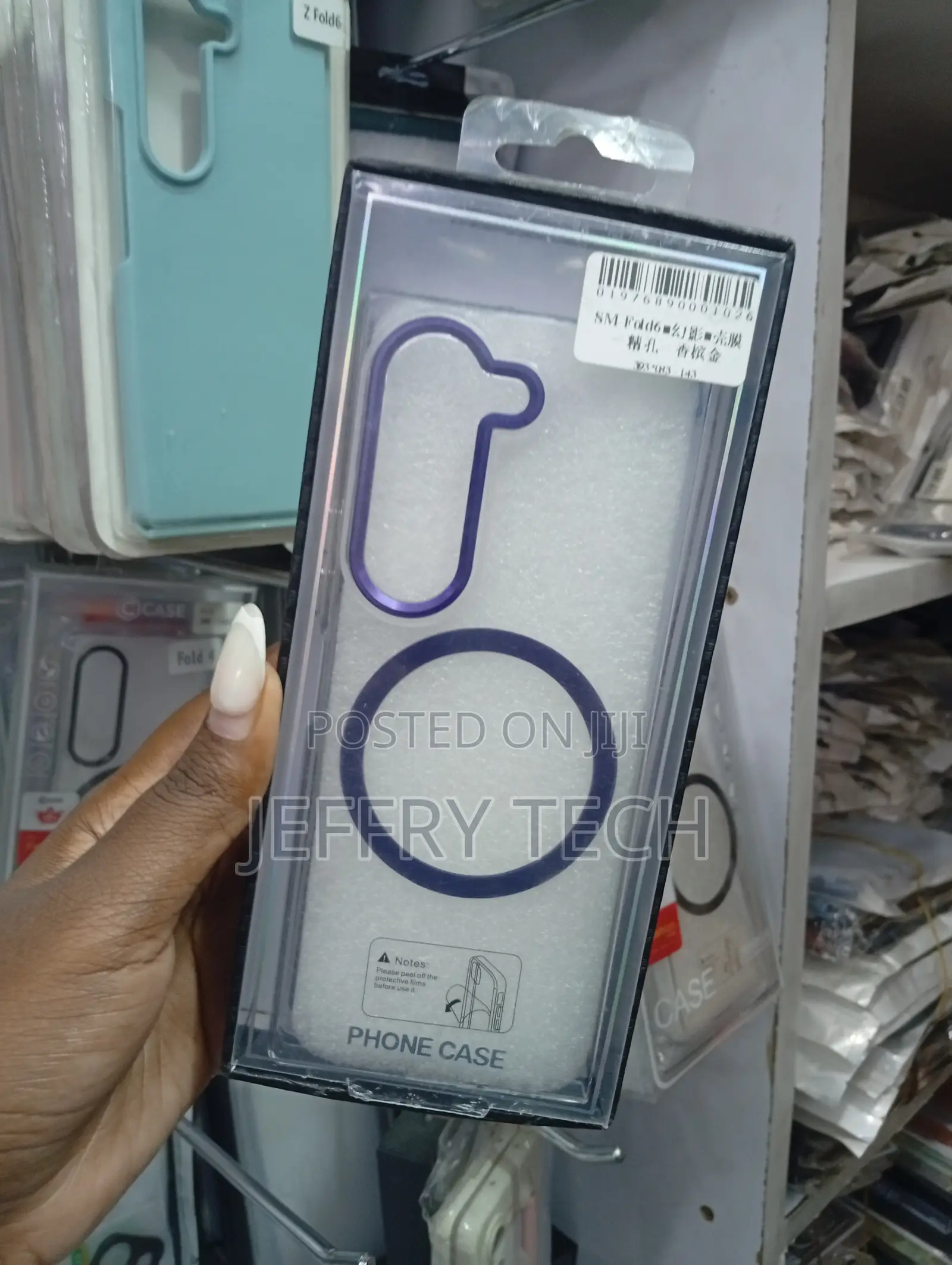 Jikio Samsung Galaxy Z Fold 6 Transparent Slim Case