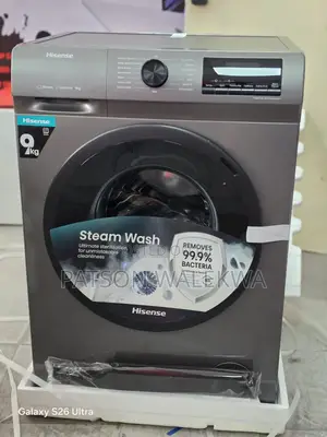 Hisense Front Load Washing Machine 9kg Grey (Wfqp9014evmt)