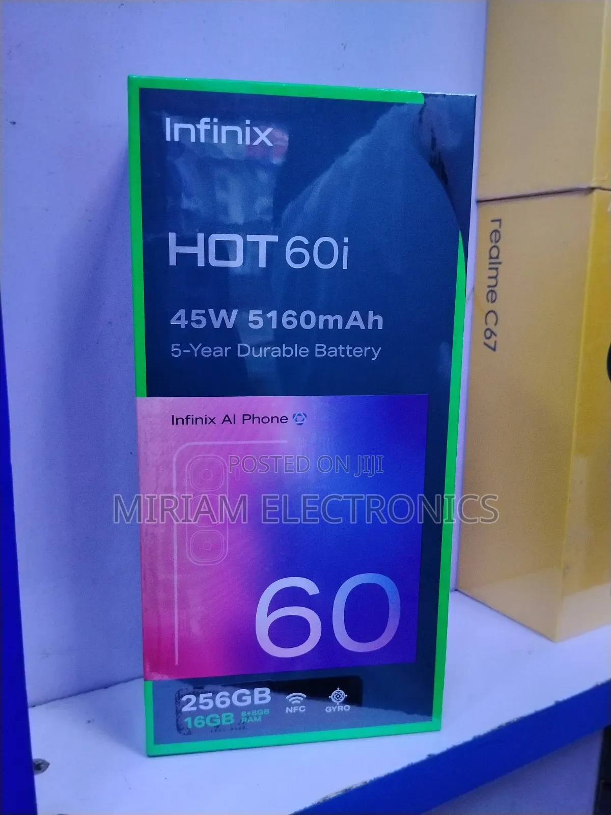 New Infinix Hot 60i 256 GB Gray
