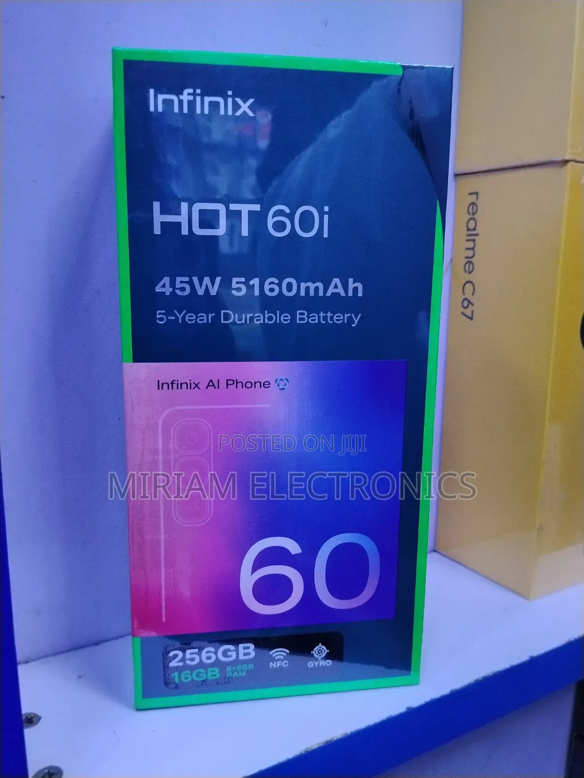 New Infinix Hot 60i 256 GB Gray