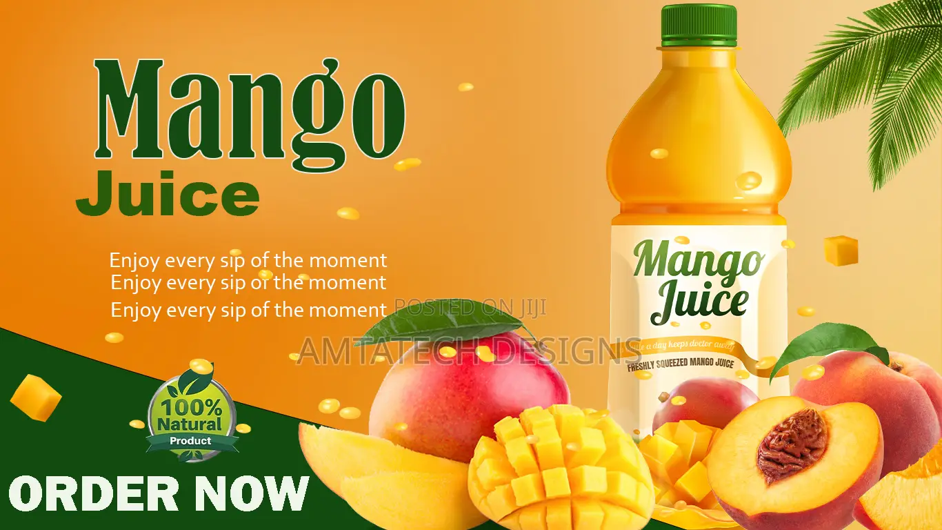 I Will Design Modern Juice and Smoothie Promotional Flyers