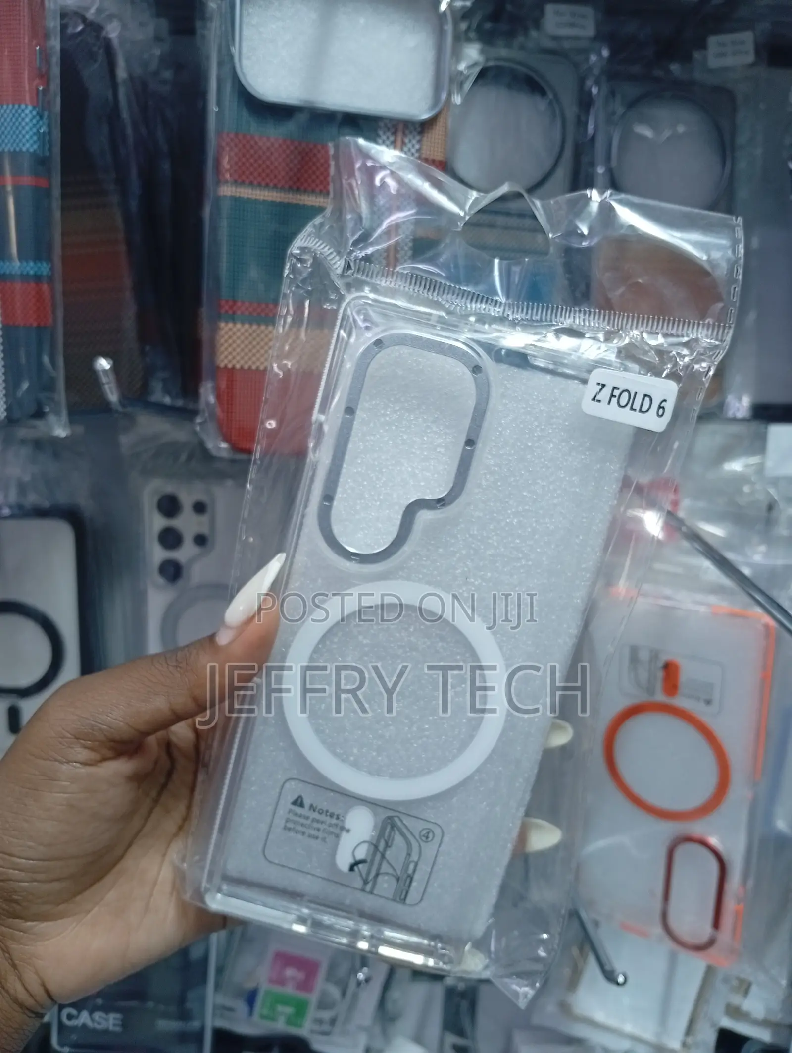 Transparent Case Designed for the Samsung Galaxy Z Fold 6.