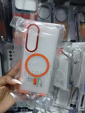 Magnetic Transparent Phone Case With a Prominent