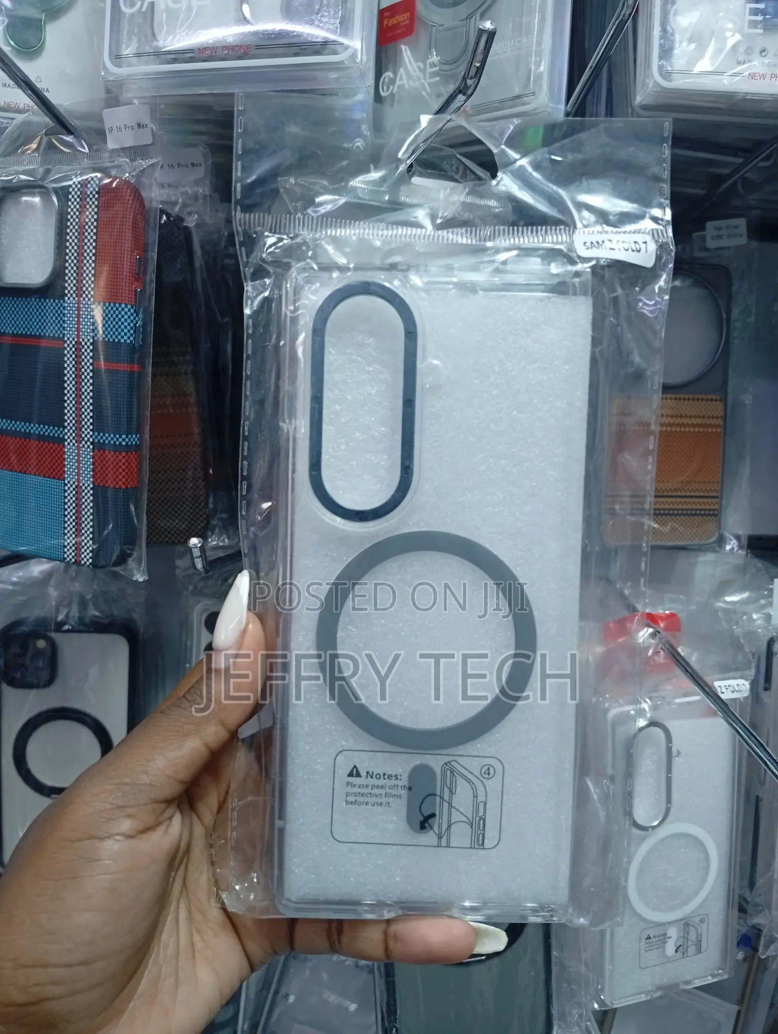 Clear Magnetic Phone Case Designed for the Samsung Galaxy Z Fold7.
