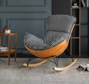 Rocking Chair:Metal Frame Casual Rocking Chair
