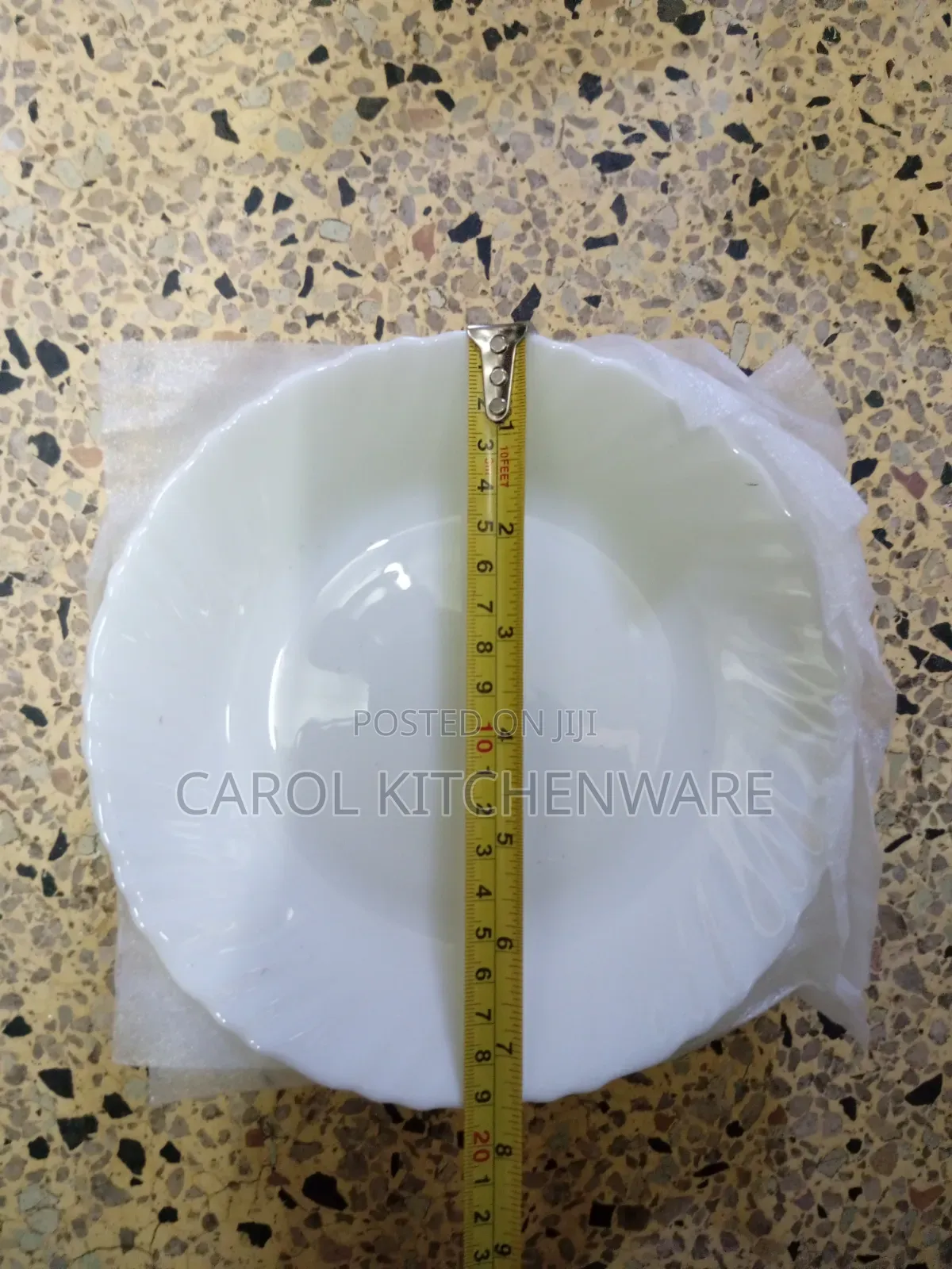 6 Pc Glass Side Plate/ 6 Pc Glass Desert Plate