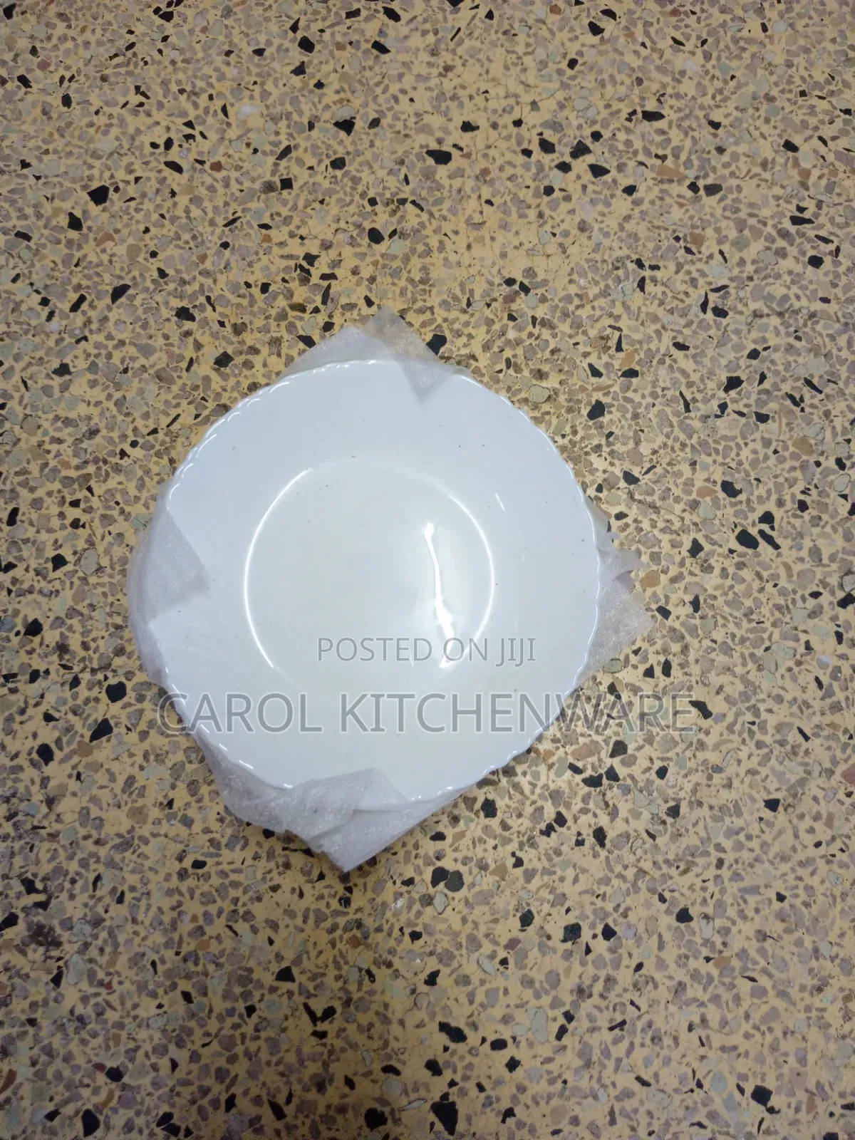 6 Pc Glass Side Plate/ 6 Pc Glass Desert Plate