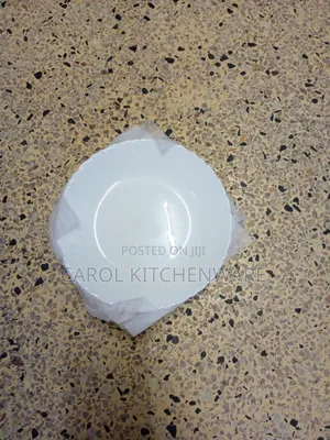 6 Pc Glass Side Plate/ 6 Pc Glass Desert Plate