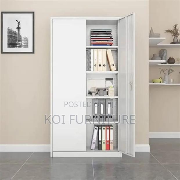 Office Cabinet; One Stop Executive Cabinet With Adjustable Shelves