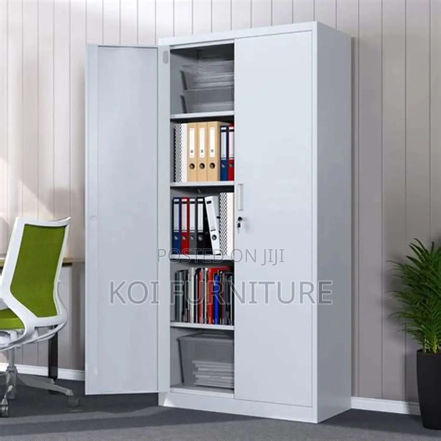 Office Cabinet; One Stop Executive Cabinet With Adjustable Shelves