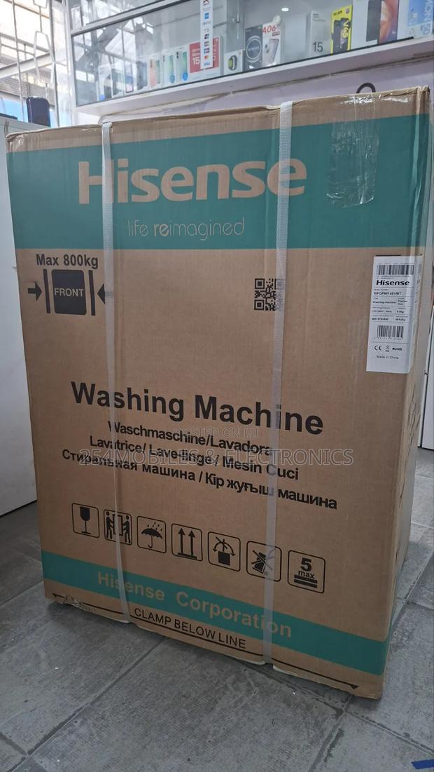 Hisense Wfqp9014evmt 9kg Wash and Spin Front Load Washing - thumbnail 2