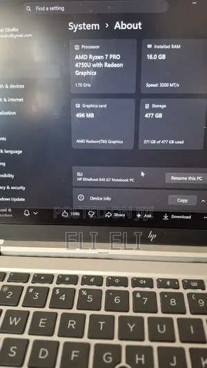 Laptop HP EliteBook 840 G7 16GB AMD SSD 512GB