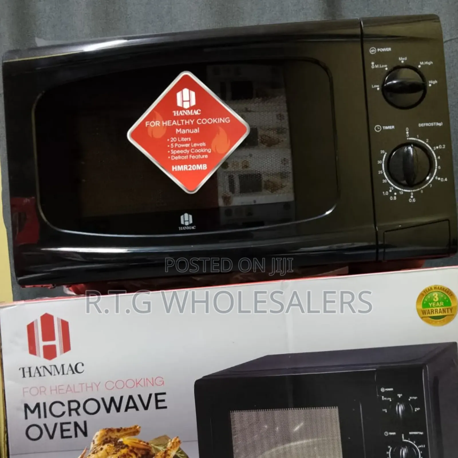 Hanmac 20 Litres Manual Microwave With 3 Years Warranty
