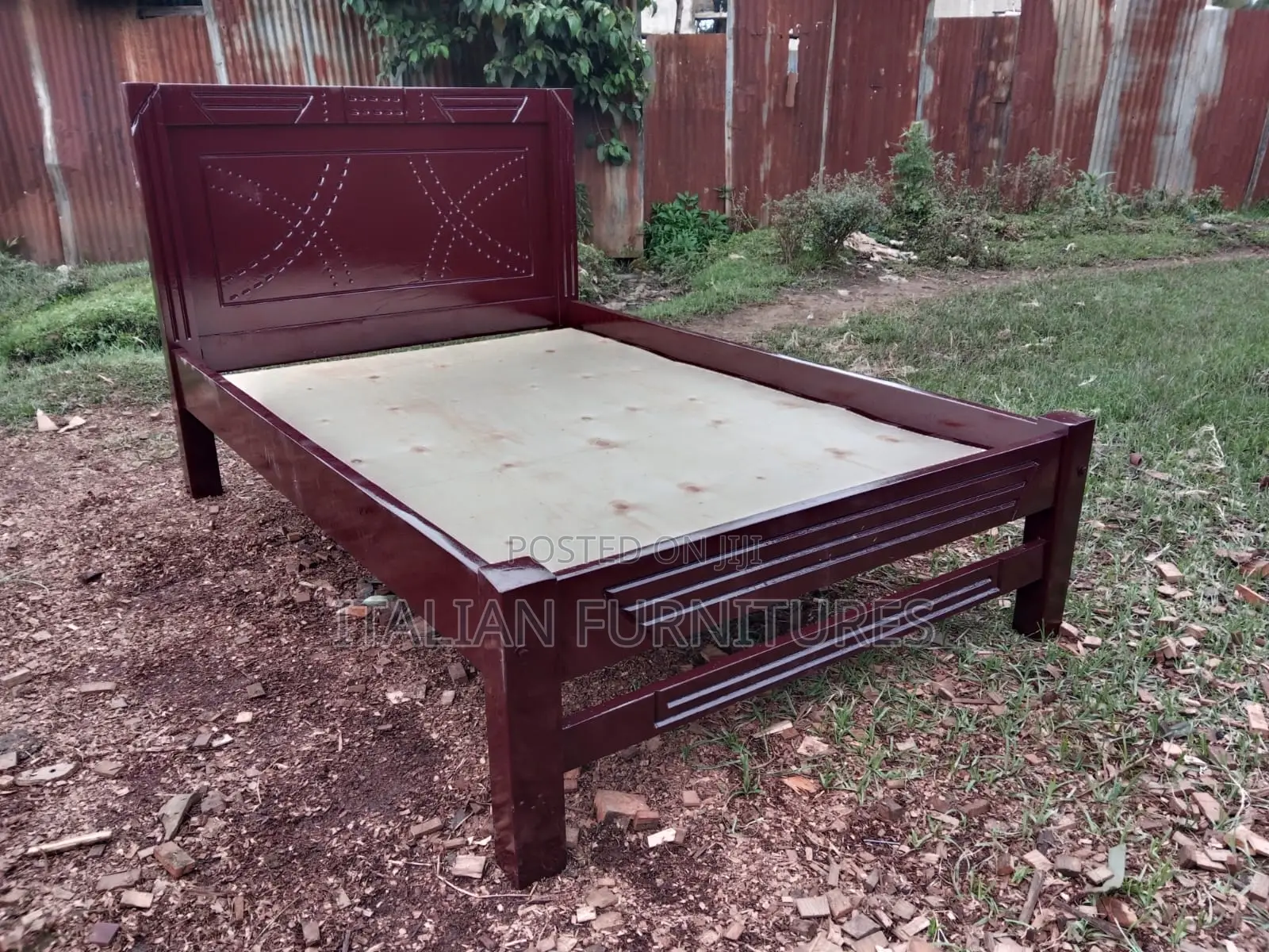 Brown Board Bed