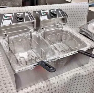 Stainless Steel Double Fryer/Double Deep Frying Machine