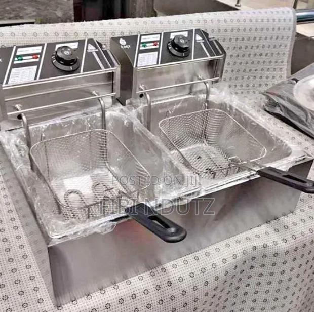 Stainless Steel Double Fryer/Double Deep Frying Machine