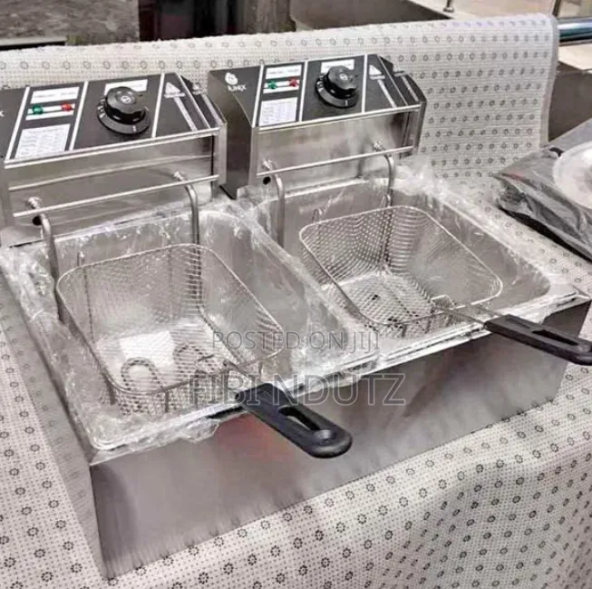 Stainless Steel Double Fryer/Double Deep Frying Machine