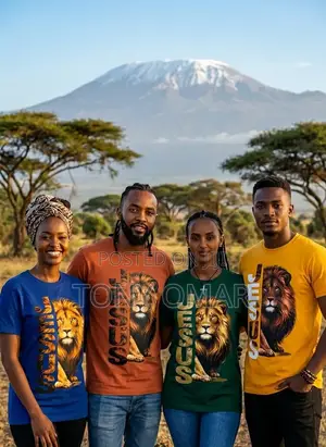 Multicolored Jesus Yesu Lion Graphic T-Shirt