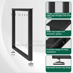 1.4m Curved Steel Frame Generic Home Study Desk