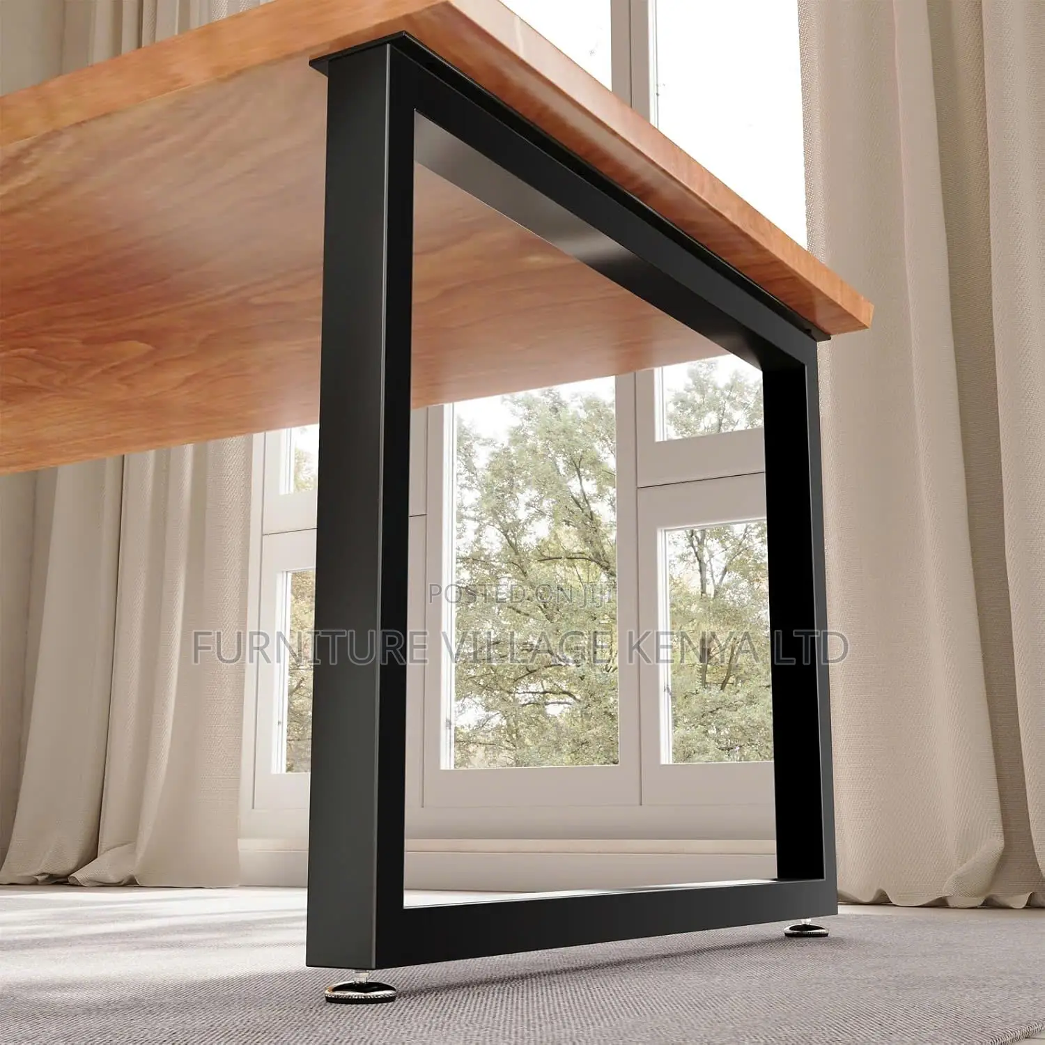 1.4m Curved Steel Frame Generic Home Study Desk