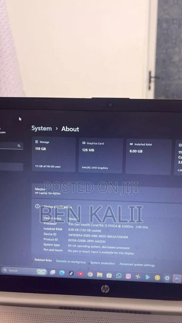 Laptop HP 15S 8GB Intel Core i3 SSD 128GB - thumbnail 7