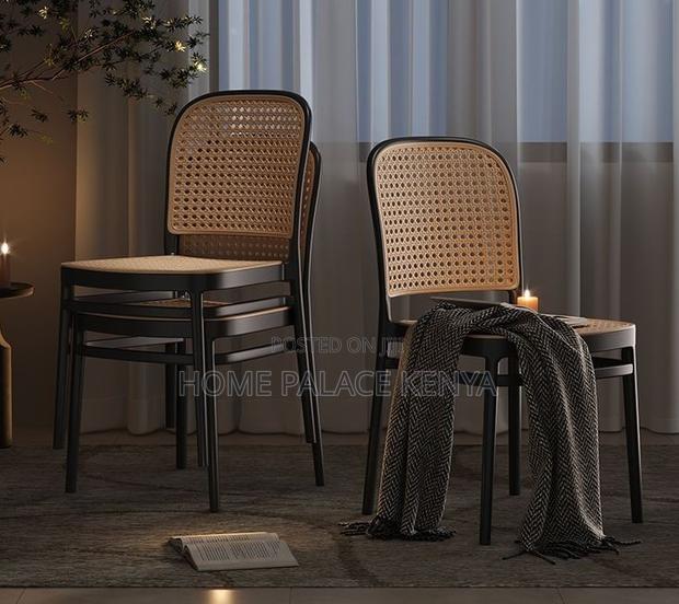 Dining Chair: Lightweight Stackable Plastic Dining Chair - thumbnail 3