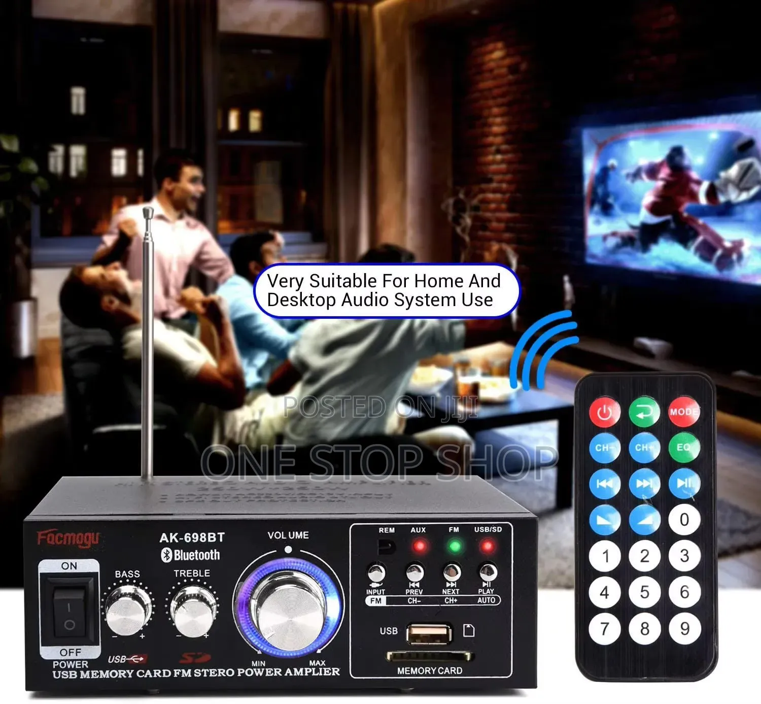 New Hifi Audio Amplifier With 2 Microphone Ports