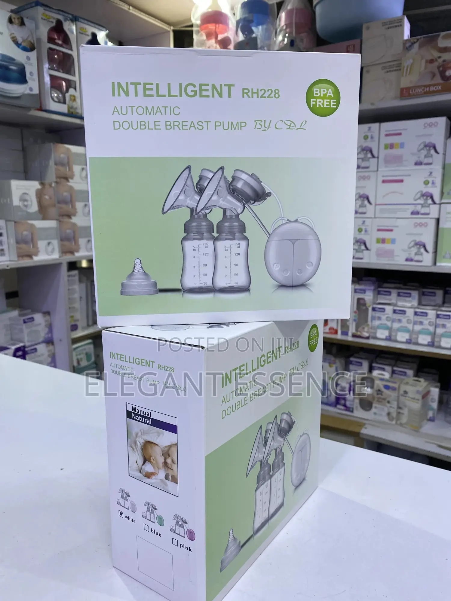 Double Electric Breastpump Bpa-free Intelligent,2 Pumps Usb Power Line