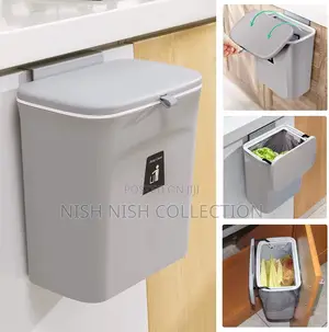 Kitchen Wall Mounted Trash Can With Lid