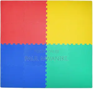 24 X 24 Multicolor Foam Interlocking Floor Mats, 16 Pack