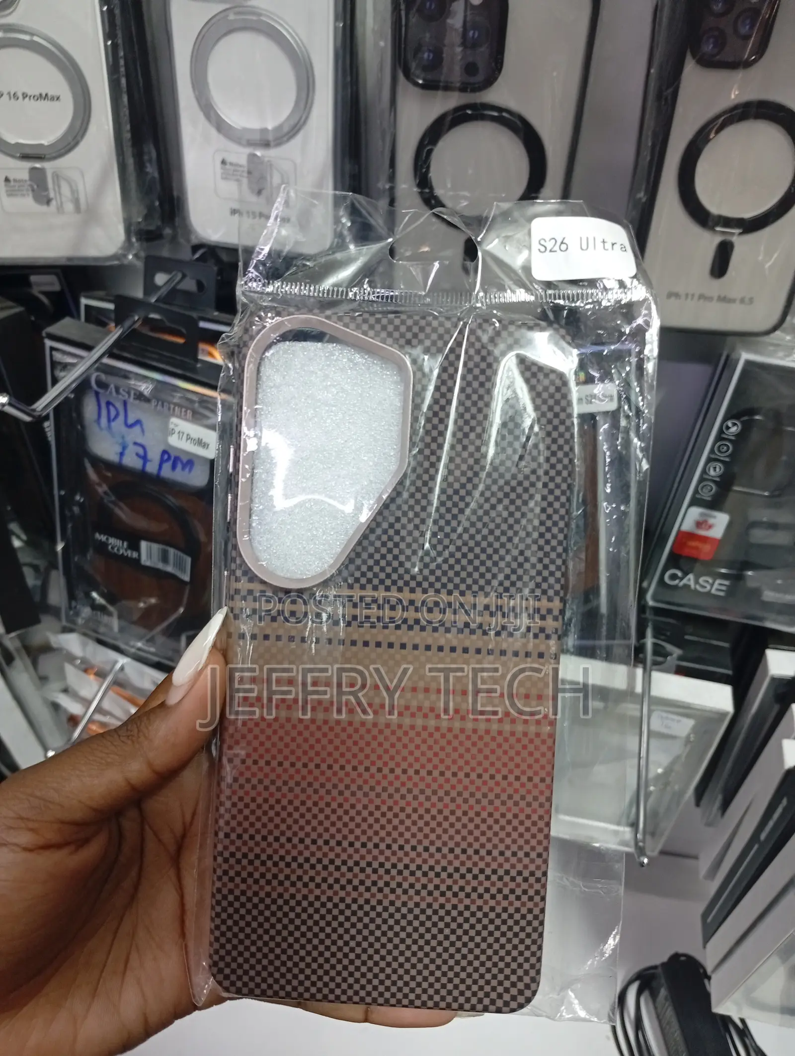 Samsung Galaxy S Series Carbon Fiber Style Pattern Cover