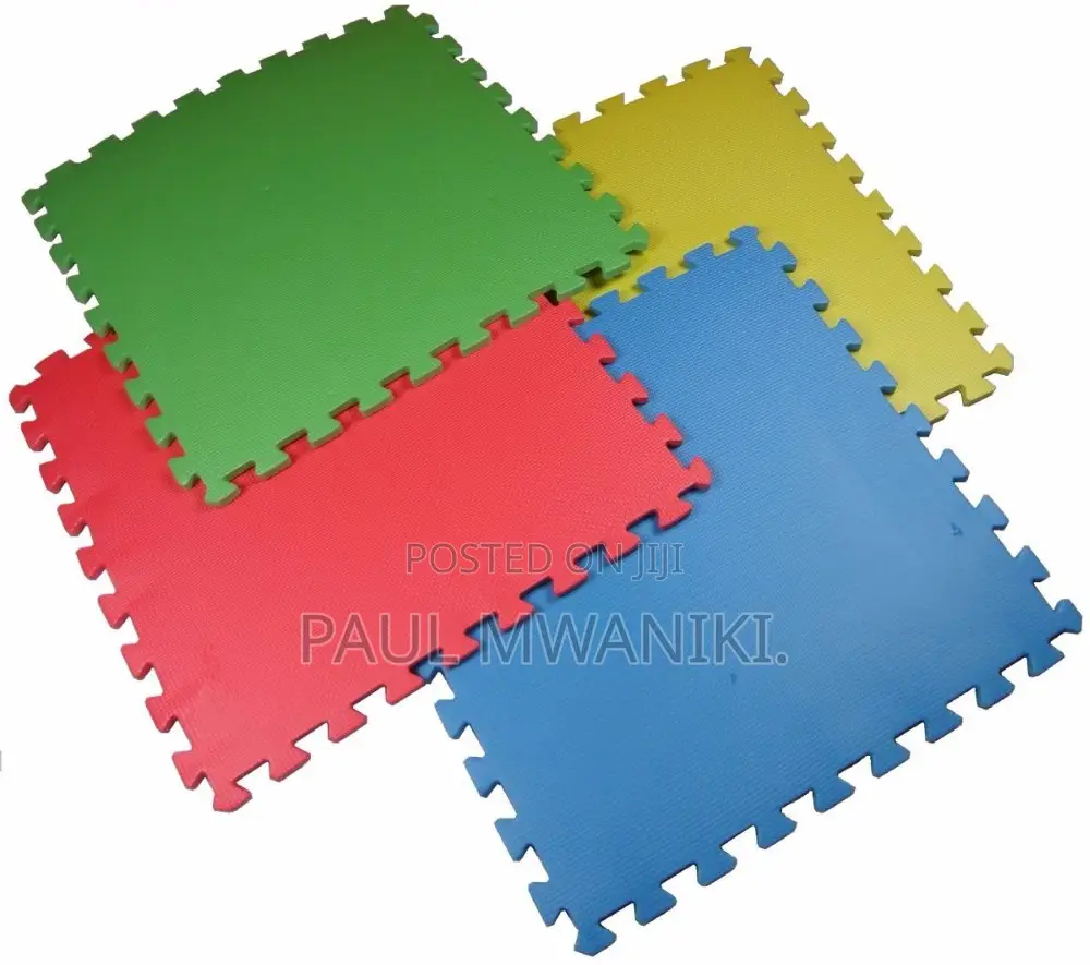 24 X 24 Multicolor Foam Interlocking Floor Mats, 16 Pack