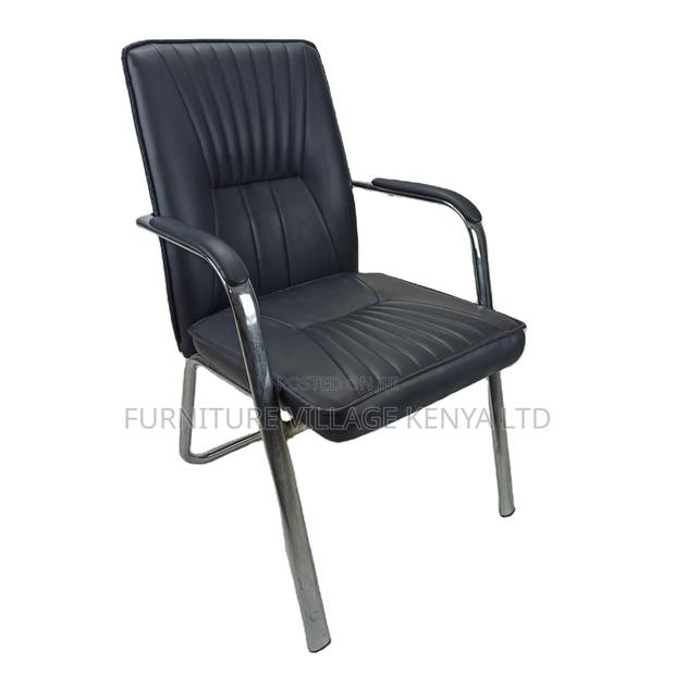 Leather Medium Back Office Boardroom Chair - thumbnail 3