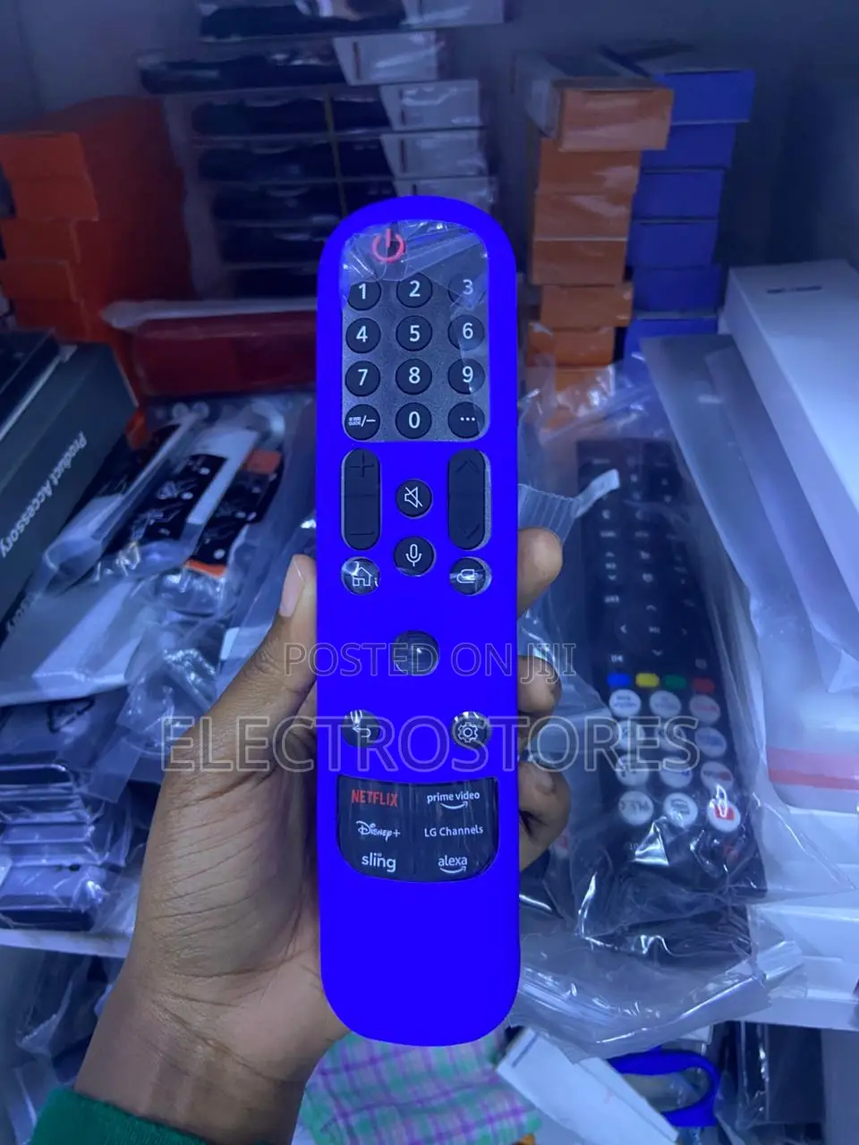 Lg Voice an-Mr21ga Magic Remote Silicone Cover Black Blue
