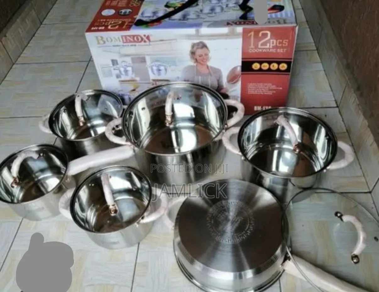 Bominox 12pc Stainless Steel Cookware Set - Js