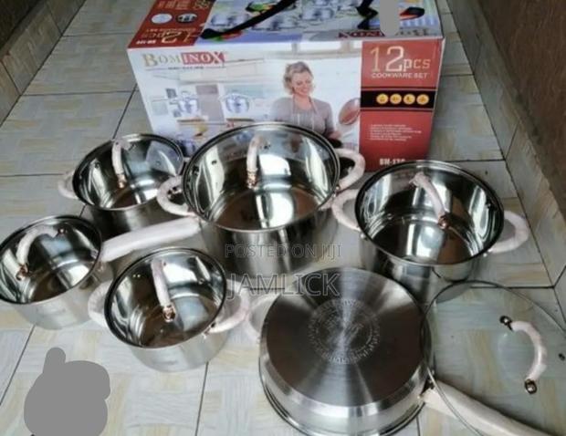Bominox 12pc Stainless Steel Cookware Set - Js